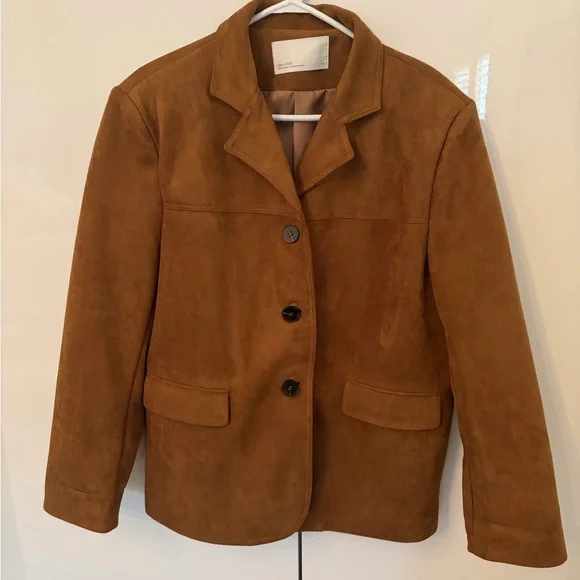 OAK + FORT Tan Women's Blazer - Picture 3 of 5